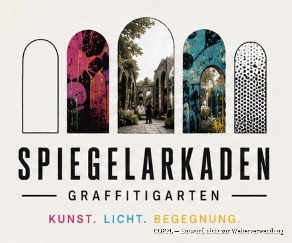 Zeichen für die Spiegelarkaden